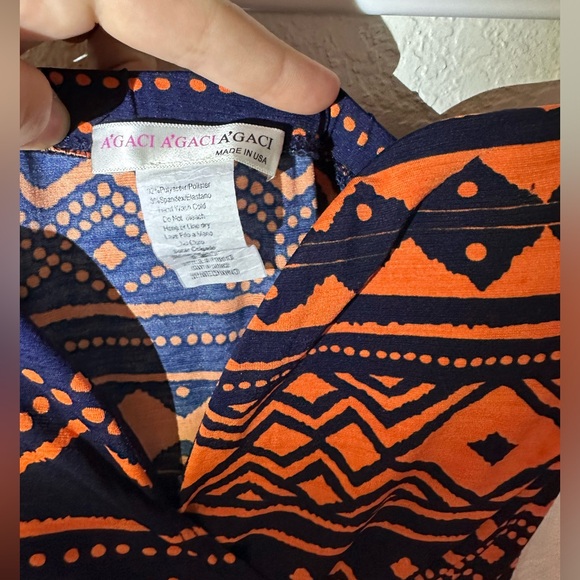 A’GACI Aztec Strapless Jumpsuit V Neck Wire Side Tie Summer Wear - Picture 3 of 6